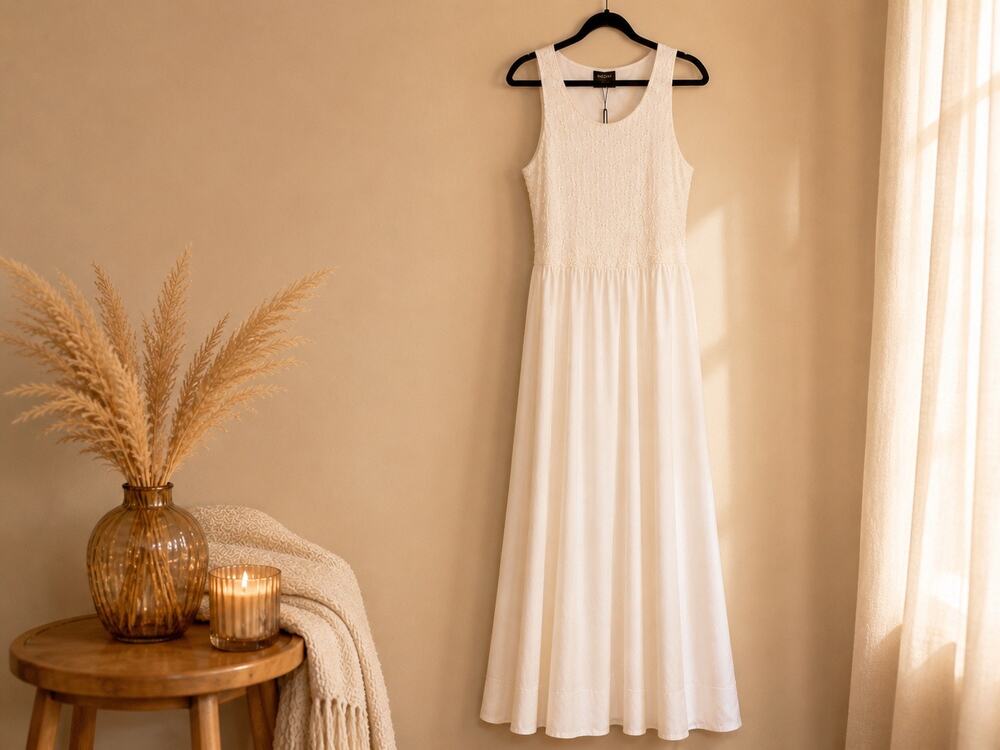 Bardot Bryony Orchid White Lace Poplin Midi Dress NWT 12 Wedding Resort Chic
